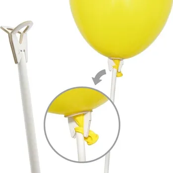 Party dekorace Tyčka na balónky EKO bílá