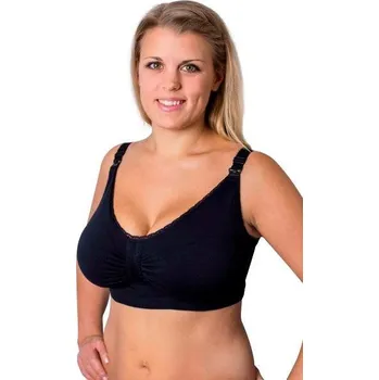 Těhotenská podprsenka Carriwell Mateřská a kojící podprsenka Push Up s Carri-Gel kosticemi -ČERNÁ Vel. M