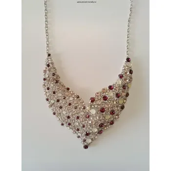 Náhrdelník Štrasový náhrdelník s kamínky (Náhrdelník ze štrasu)