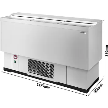 Lednice G.Gastro Pultový mrazák na lahve 305L (nerezová ocel)