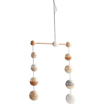 Hračka pro nejmenší Závěsný kolotoč - dřevěné kuličky