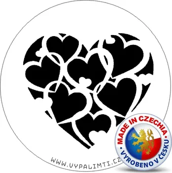 VypálímTi.cz Stencil šablona - Srdce