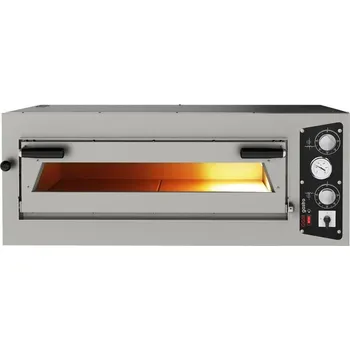 Příprava pizzy G.Gastro (2 Kusy) Elektrická pec na pizzu 6+6x 35 cm (široká) - ruční ovládání