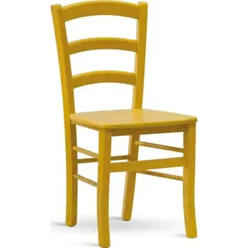 Jídelní židle Dřevěná židle Paysane COLOR - masiv giallo - SLEVA 3% s kodem radost25
