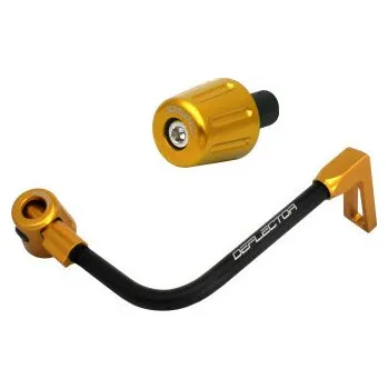 Lever guard ACCOSSATO with black hose and joint right, aluminium DE004-014-TP-16