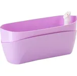 Truhlík samozavlažovací Doppio - fialová 38 cm