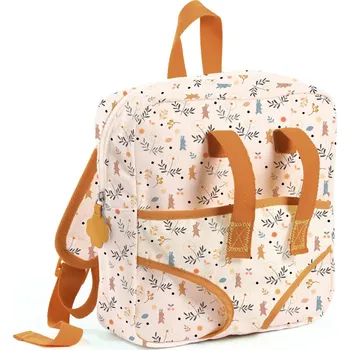 Dřevěná hračka Dětský batůžek s nosítkem pro panenku