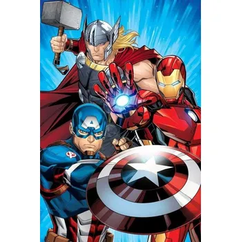 Dětská deka JERRY FABRICS Deka mikroflanel Avengers Heroes 02 Polyester, 100/150 cm