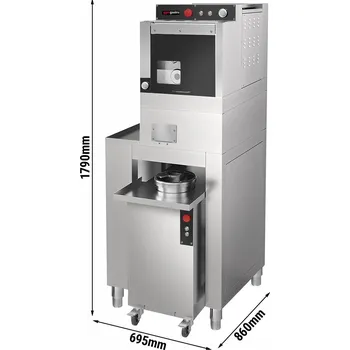 Hnětač těsta G.Gastro Porcovačka těsta vč. vykulovačky & podstavce - ~50-300 g