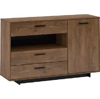 Komoda Komoda DELIS E - dub bolzano / černá - SLEVA 3% s kodem radost25