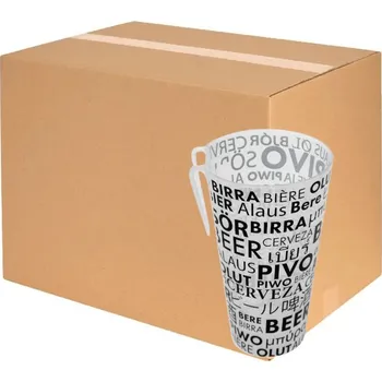 Jednorázové nádobí Vratný kelímek 500ml - BEER, 500ml s klipem (10KS V BALENÍ)