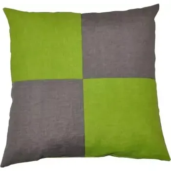 Polštář Polštářek - šedá/světle zelená - SLEVA 3% s kodem radost25