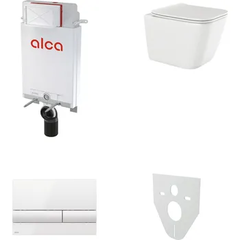 AKČNÍ SET 5v1 Alcadrain Alcamodul AM100/1000 + WC mísa INVENA PAROS