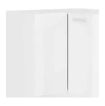 Kuchyňská linka Rohová spodní skříňka SPLIT 89x89 DN 1F BB - bílá - SLEVA 3% s kodem radost25