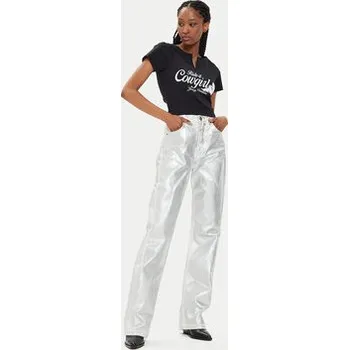 Juicy Couture T-Shirt Ride A Cowgirl JCWCT23333 Černá Slim Fit XS