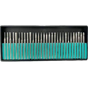 Příslušenství k brusce Diamantová brusná tělíska sada 30ks 1 - 6 mm, #120 TYP 2