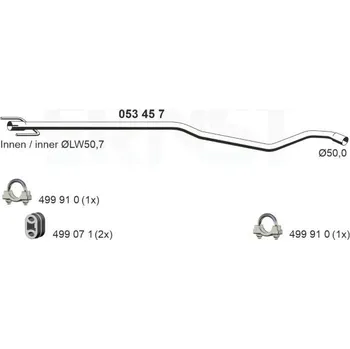 Výfuková trubka Výfuková trubka ERNST 053457