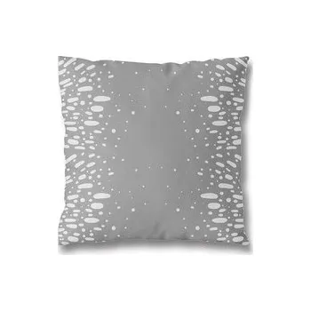 Povlak na dekorativní polštářek POVLAK NA POLŠTÁŘ METALLIC 40X40 CM ŠEDÁ