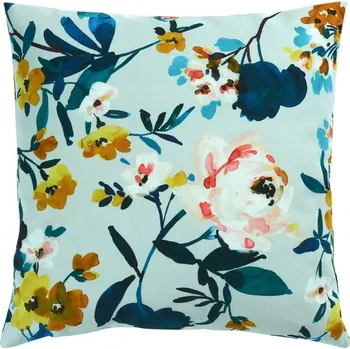 Povlak na dekorativní polštářek Potah na polštář květinový La Rosa světle modrý 40x40cm, Sander