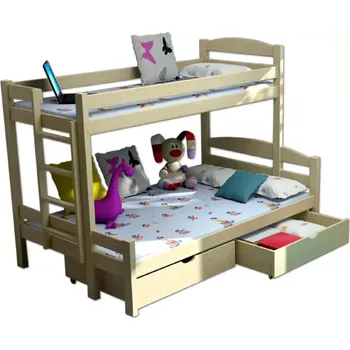 Dětská postel Vomaks Patrová postel s rozšířeným spodním lůžkem PPS 001 - 1231/BAR6 - doprava zdarma - SLEVA 3% s kodem radost25