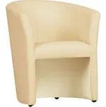 Křeslo CUBA - béžová ekokůže - SLEVA 3% s kodem radost25