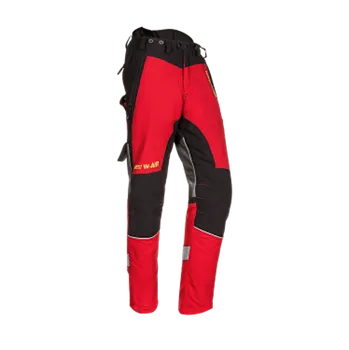 Pánské kalhoty SIP® Protection Sip Protection 1SNW neprořezné kalhoty Forrest W-Air černá / červená, XXL