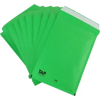 Obálka Bublinková obálka D/14, vnitřní šířka 180 mm, délka 265 mm, zelená, v balení 10 ks