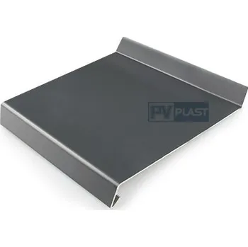 Parapet Pvplast venkovní hliníkový parapet RAL 7016 ohýbaný tl. 1,4 mm š. 210 mm