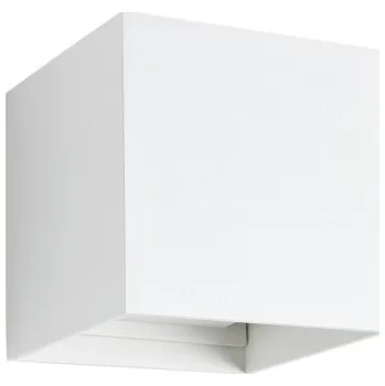 Venkovní osvětlení Redo 90172 Vary, bílé venkovní svítidlo s nastavitelným úhlem svícení LED 2x6W 3000K, 10x10cm