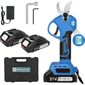 Nůžky na větve AKU Zahradní nůžky elektrické 800 W s displejem - 2 x baterie