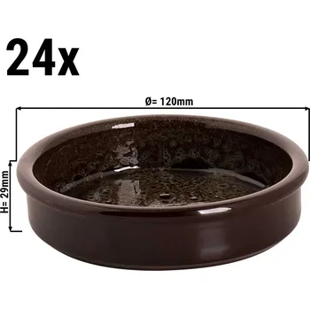G.Gastro (24 Kusů) TURKEY - Miska do trouby - 12 x 2,9 cm - hnědá / modrá