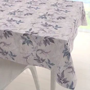 ubrus Dekorační čtvercový ubrus PML-053 Pnoucí lístky na béžovém 40x40 cm