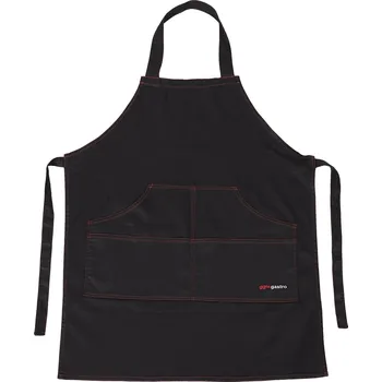 Kuchyňská zástěra G.Gastro (2 Kusy) Zástěra s laclem - Denim look - černá