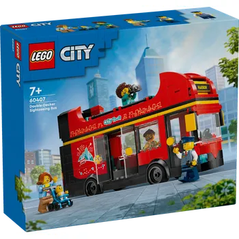 Stavebnice LEGO LEGO City 60407 Červený dvoupodlažní vyhlídkový autobus