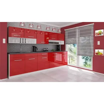 Kuchyňská linka Kuchyňská linka Devil 260 červený lesk - doprava zdarma - SLEVA 3% s kodem radost25
