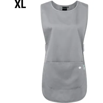 Kuchyňská zástěra G.Gastro KARLOWSKY | Šatová zástěra Essential - platinově šedá - velikost: XL