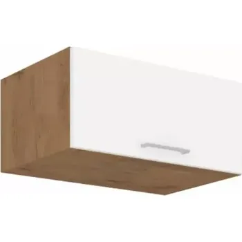 Kuchyňská linka Horní skříňka VEGA 80 Nagu-36 1F - dub lancelot / bílá extra vysoký lesk HG - SLEVA 3% s kodem radost25