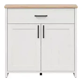 Předsíňová stěna Komoda LOKSA KOM2D1S, borovice bílá anderson - SLEVA 3% s kodem radost25