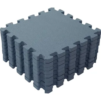 Výuková hračka BABYDAN Hrací podložka puzzle Dusty Blue 90x90 cm