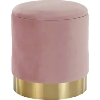 Taburet Taburet ANIZA - růžová/zlatá - SLEVA 3% s kodem radost25