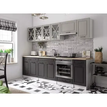 Kuchyňská linka Kuchyňská linka Gréta 260 kámen/grafit MAT - doprava zdarma - SLEVA 3% s kodem radost25