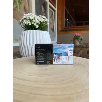 Mýdlo Ayurveda Černé vulkanické detoxikační mýdlo na obličej a tělo 90g