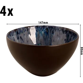 G.Gastro (4 ks) Lester - Mísa - Ø 15 cm - modrá