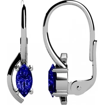 Náušnice Couple, Originální náušnice Stella, bílé zlato s barevnými zirkony, 585-68-3-0220.1B00.0.00.002.08