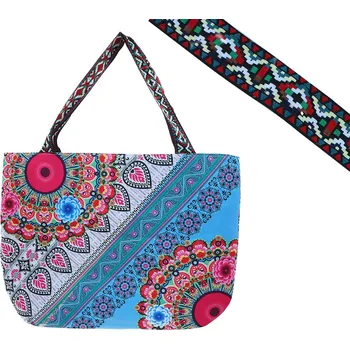 Carmani® Carmani - Taška na zip s oboustranným potiskem mandaly - 54x40x17 cm