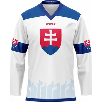 Slovenský hokejový fan dres Juraj Slafkovský #20 CCM Hockey Slovakia - Bílý Velikost: XXL