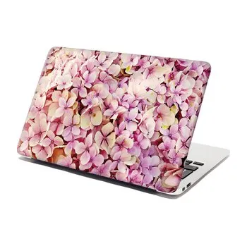 Samolepka na notebook Růžové květy: 38x26 cm