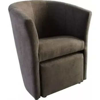 Křeslo Křeslo s taburetem ROSE - hnědá - SLEVA 3% s kodem radost25