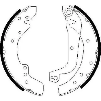 Brzdová čelist Sada brzdových čelistí BOSCH 0 986 487 547