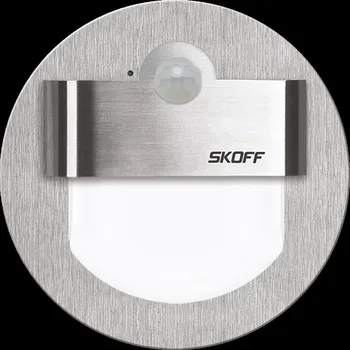 Nástěnné svítidlo LED svítidlo orientační SKOFF Rueda 120 Senzor Light 230 V AC 2,4 W IP20 LED 3000K 120o INOX